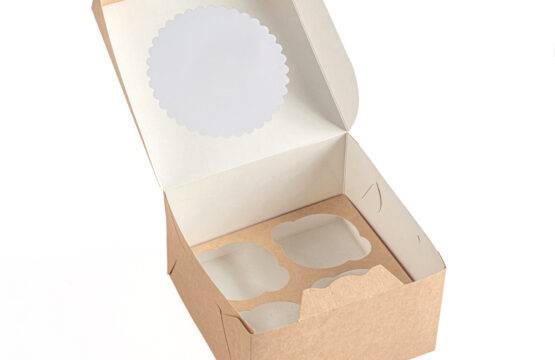 Popierinė dėžutė keksiukams ECO MUF 4