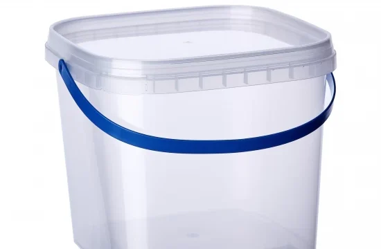 1000 ml kvadratiniai kibirėliai su rankenėle